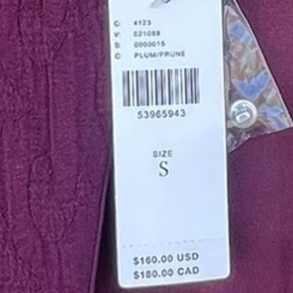 NWT Anthropologie Eva Franco Charley Sleeveless Jumpsuit Plum Size Small - Picture 9 of 11